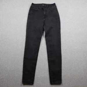 Curve Appeal Jeans Womens 4/27 Curve Creator High Rise Skinny Black Stretch